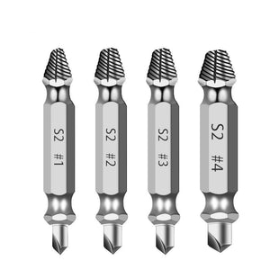 Broken Head Screw Extractor 4-piece Double-headed Set