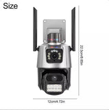 UK 8MP WIFI IP Camera Outdoor - 4K PTZ CCTV Smart Home Security IR Night Vision