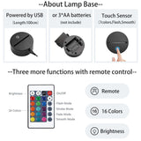 Colorful touch remote control LED visual light