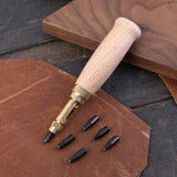 Round Punch Leather Puncher 6piece Rotary  Set