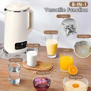 1Pc 27OZ Nut Milk Maker With 12Hours Delay Function Self-Cleaning Keep Warm Automatic Soy Milk Maker Machine For Homemade Soya Milk Rice Paste Juice Corn Juice Flower Tea Boil Water