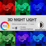 Colorful touch remote control LED visual light