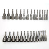 14pcs Nut Driver Bit Set Hex Magnetic Metric Socket Impact Drill 6 To 19MM UK