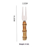 Baking Tool Pizza Bamboo Cheese Knife Set