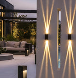 Outdoor Beam Wall Lights, Up And Down Lights, Waterproof Wall Lamp For Patio Yard Garden Poolside Front door