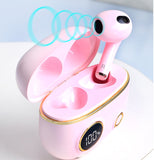 Binaural Sports Mini Cute Semi-in-ear Digital Display Headphones