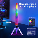 RGB Sound Pickup Lamp LED Atmosphere Lights Music Sync Muticolor Music Rhythm Light For Party Esports Room Automobile Decoration