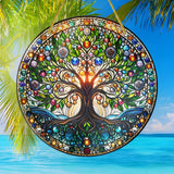 Acrylic Glass Effect Wall Art Disc Pendant