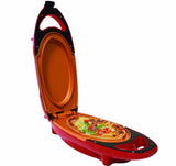New Red Pan Copper Double-Coated 5 Minute Chef Non Stick Copper Cooker Cookware Includes Spatula and Recipe Guide