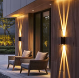 Outdoor Beam Wall Lights, Up And Down Lights, Waterproof Wall Lamp For Patio Yard Garden Poolside Front door
