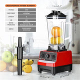 4500W Multifunctional Blender Food Processor Smoothie Juicer Ice Crusher 2 Jugs