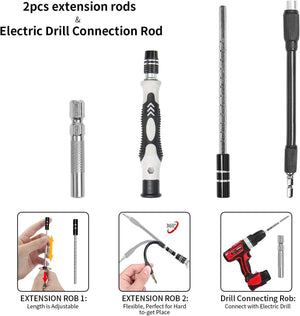 117 In 1 Magnetic Precision Screwdriver Set PC Phone Electronics Repair Tool Kit