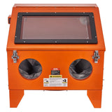40 Gallon Sandblasting Cabinet, 40-120PSI Portable Benchtop Sand Blasting Cabinet, Heavy Duty Steel Sand Blaster With Blasting Gun & 4 Ceramic Nozzles For Paint, Stain, Rust Removal