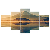 Art Wall Decoration Lake View Mountain Canvas Landscape Painting