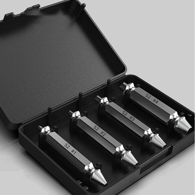 Broken Head Screw Extractor 4-piece Double-headed Set