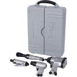 Air Tools & Accessories Kit, 71 Pieces, Impact Wrenches, Air Ratchets, Die Grinders, Air Hammers, Hose Fittings, Storage Boxes