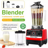 4500W Multifunctional Blender Food Processor Smoothie Juicer Ice Crusher 2 Jugs