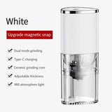 Portable Electric Coffee Grinder TYPE C USB Charge Ceramic Grinding Core Home Coffee Beans Pulverizer Grinder Small Portable Mini Home Kitchen Coffee Grinder Machine Mill Automatic USB Charging