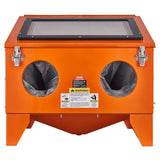 40 Gallon Sandblasting Cabinet, 40-120PSI Portable Benchtop Sand Blasting Cabinet, Heavy Duty Steel Sand Blaster With Blasting Gun & 4 Ceramic Nozzles For Paint, Stain, Rust Removal