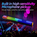 RGB Sound Pickup Lamp LED Atmosphere Lights Music Sync Muticolor Music Rhythm Light For Party Esports Room Automobile Decoration