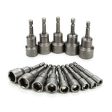 14pcs Nut Driver Bit Set Hex Magnetic Metric Socket Impact Drill 6 To 19MM UK