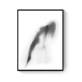 Black And White Abstract Wall Art Canvas Painting Picture