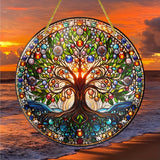 Acrylic Glass Effect Wall Art Disc Pendant