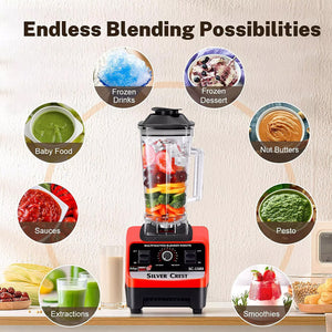 4500W Multifunctional Blender Food Processor Smoothie Juicer Ice Crusher 2 Jugs