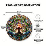 Acrylic Glass Effect Wall Art Disc Pendant
