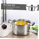 5PCSSet Stainless Steel Saucepan Induction Cooking Pot Cooker Cookware Kitchen