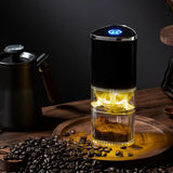 Portable Electric Coffee Grinder TYPE C USB Charge Ceramic Grinding Core Home Coffee Beans Pulverizer Grinder Small Portable Mini Home Kitchen Coffee Grinder Machine Mill Automatic USB Charging