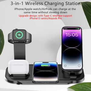 Multifunctional Three-in-one Mobile Phone Watch Wireless Charger
